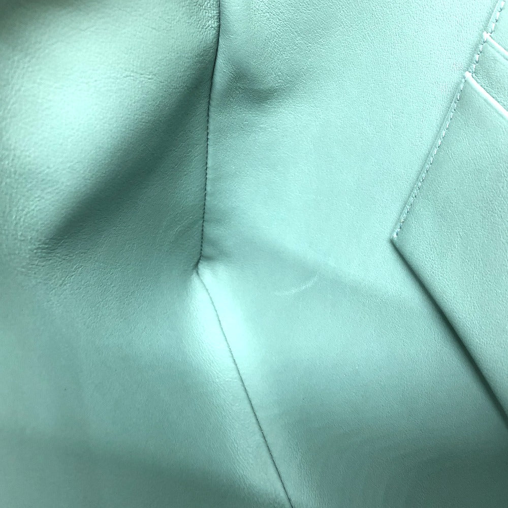 CELINE Clutch bag leather Green type business bag Women Used Authentic