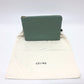 CELINE Clutch bag leather Green type business bag Women Used Authentic