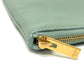 CELINE Clutch bag leather Green type business bag Women Used Authentic