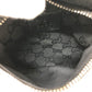GUCCI Waist bag 28566 GG canvas / leather black GG Sling bag mens Used Authentic