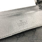 GUCCI Waist bag 28566 GG canvas / leather black GG Sling bag mens Used Authentic