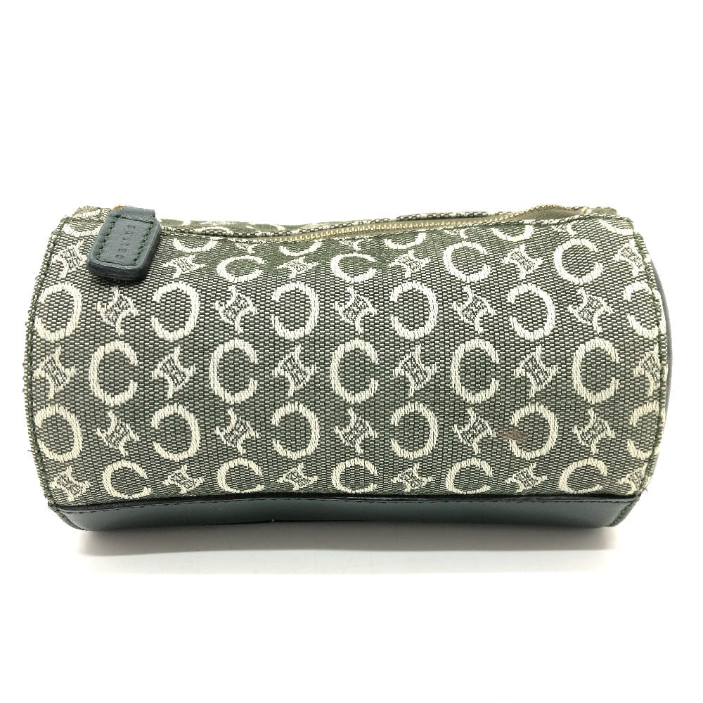 CELINE Pouch canvas khaki C Macadam unisex(Unisex) Used Authentic