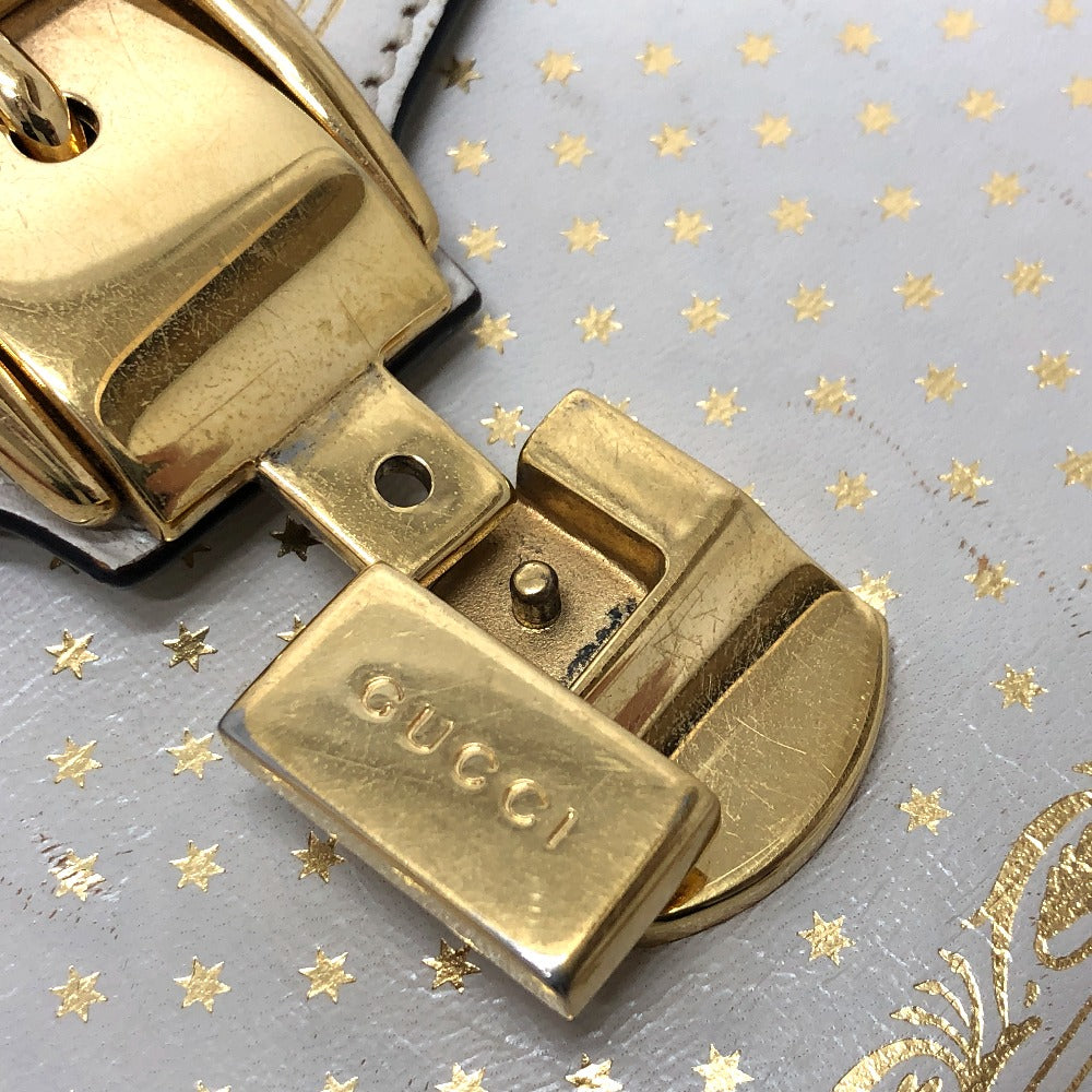 GUCCI Shoulder Bag 470270 leather white Silvi Women Used Authentic