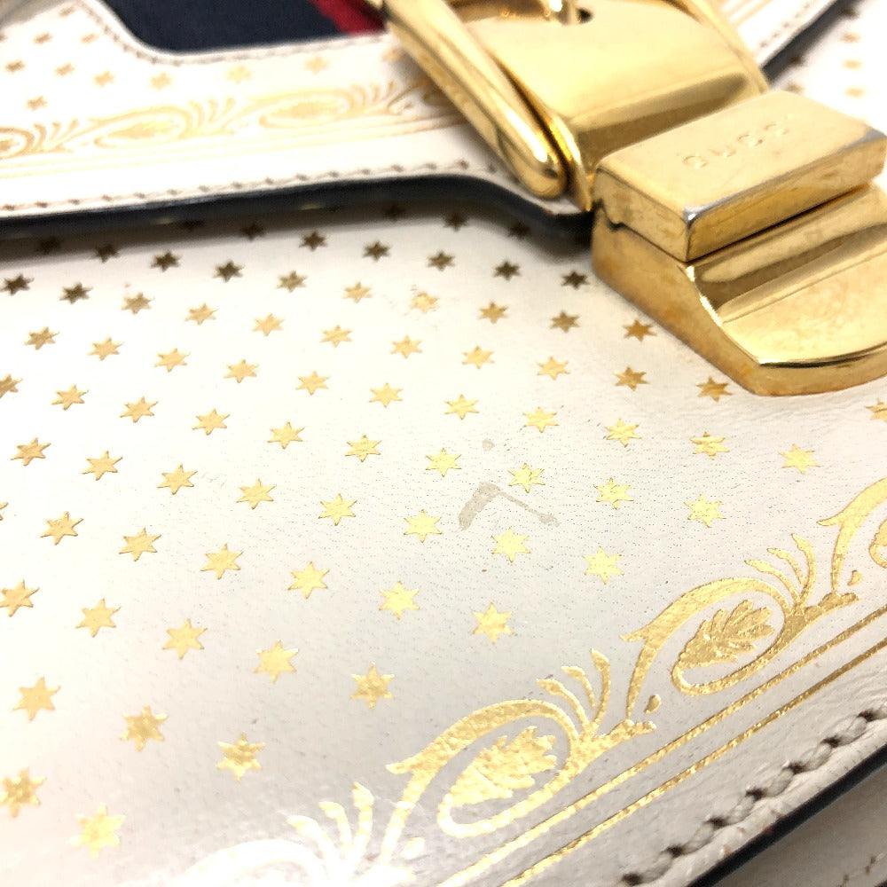 GUCCI Shoulder Bag 470270 leather white Silvi Women Used Authentic