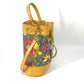 GUCCI Handbag 550621 GG Supreme Canvas beige GG Flora Flower Small Bucket Women Used Authentic