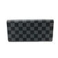 LOUIS VUITTON Long Wallet Purse N63084 Damier Grafitto Canvas black Damier Grafitte Portefeuille long modular mens Used Authentic