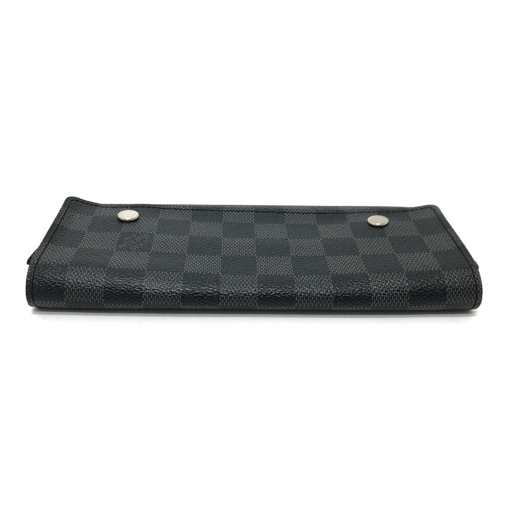 LOUIS VUITTON Long Wallet Purse N63084 Damier Grafitto Canvas black Damier Grafitte Portefeuille long modular mens Used Authentic
