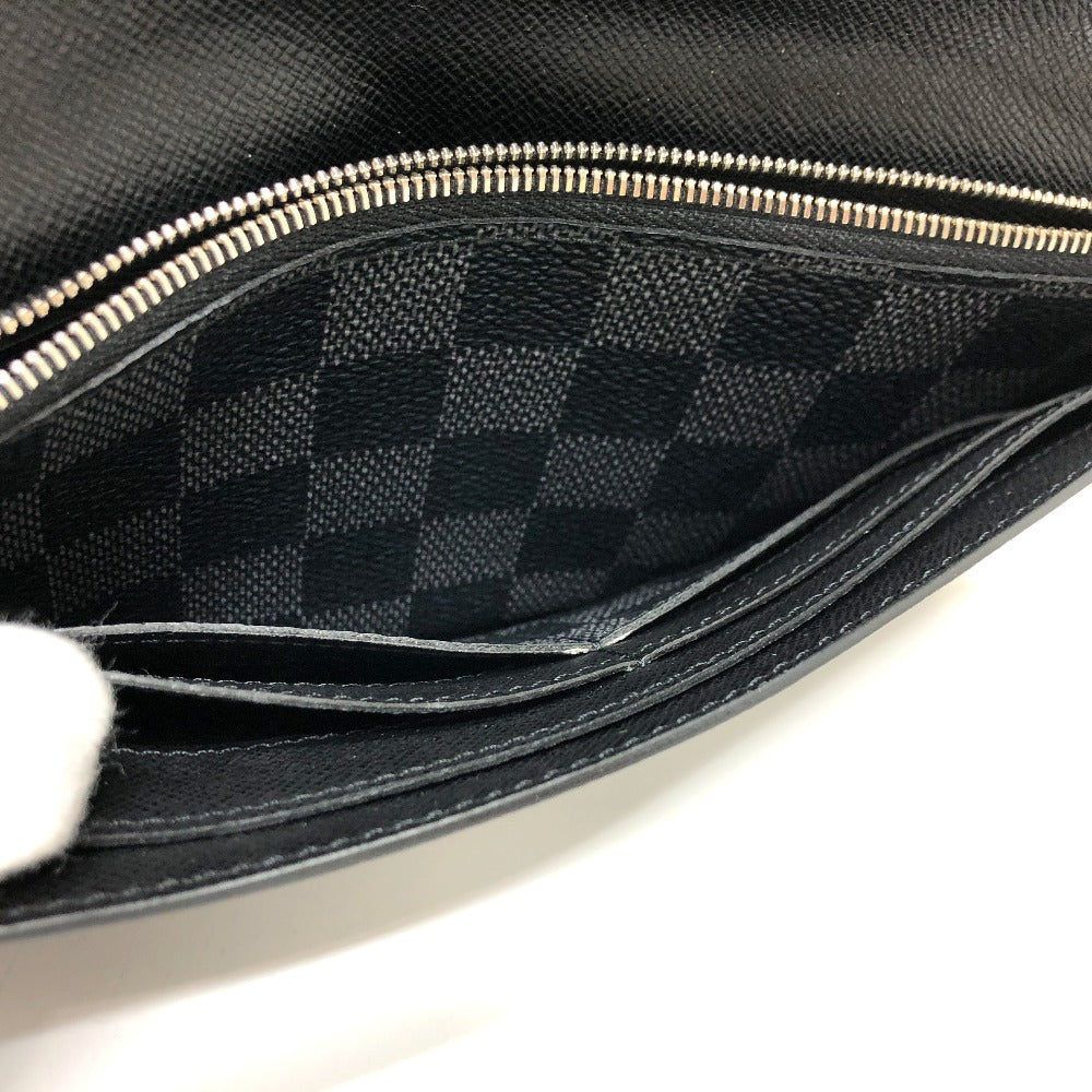 LOUIS VUITTON Long Wallet Purse N63084 Damier Grafitto Canvas black Damier Grafitte Portefeuille long modular mens Used Authentic