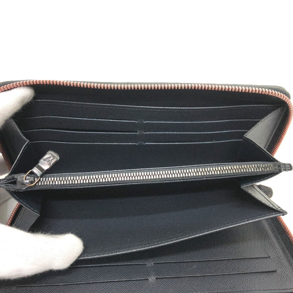 LOUIS VUITTON Long Wallet Purse M62931 Monogram canvas Navy Travel case monogram upside down ink Zippy Organizer mens Used Authentic