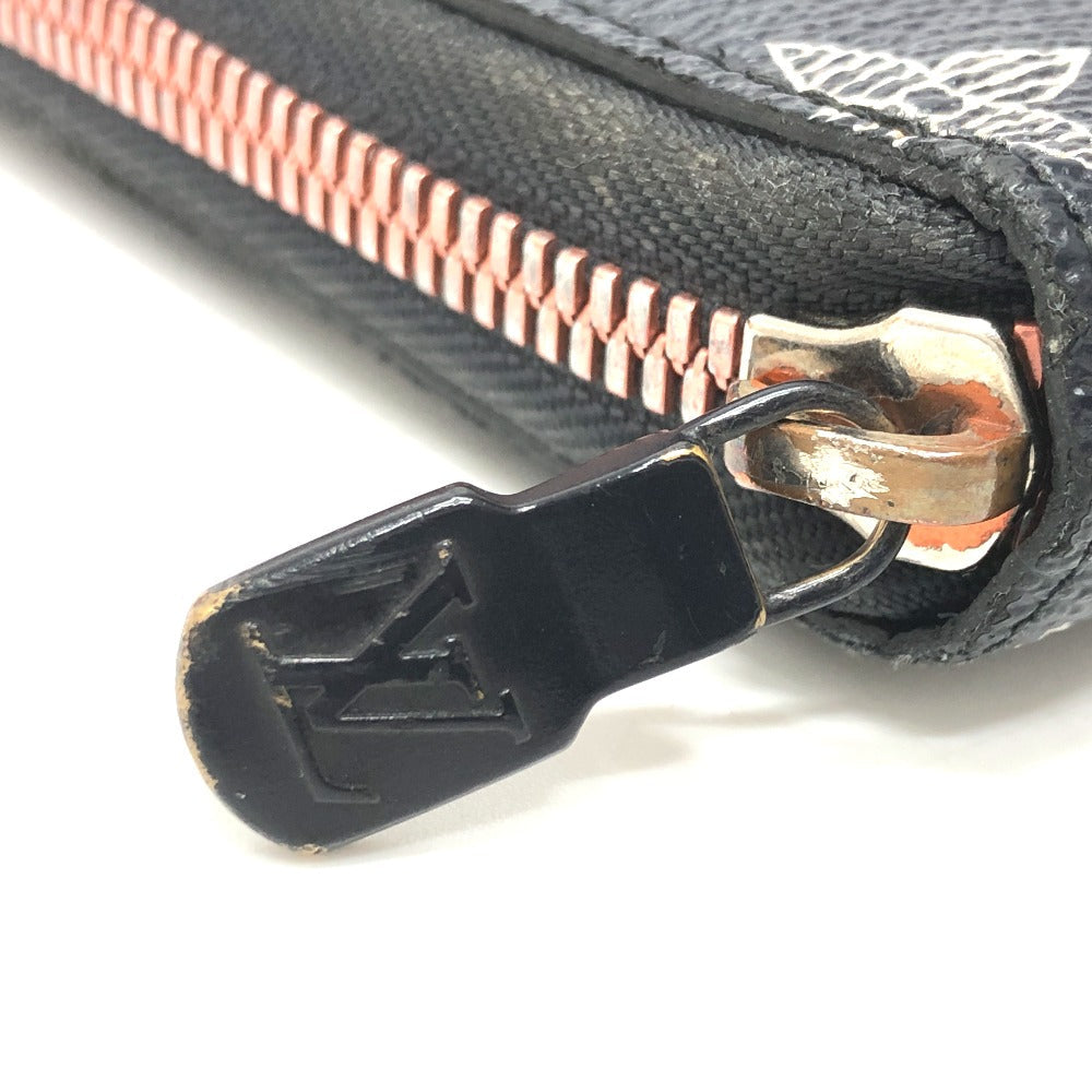 LOUIS VUITTON Long Wallet Purse M62931 Monogram canvas Navy Travel case monogram upside down ink Zippy Organizer mens Used Authentic