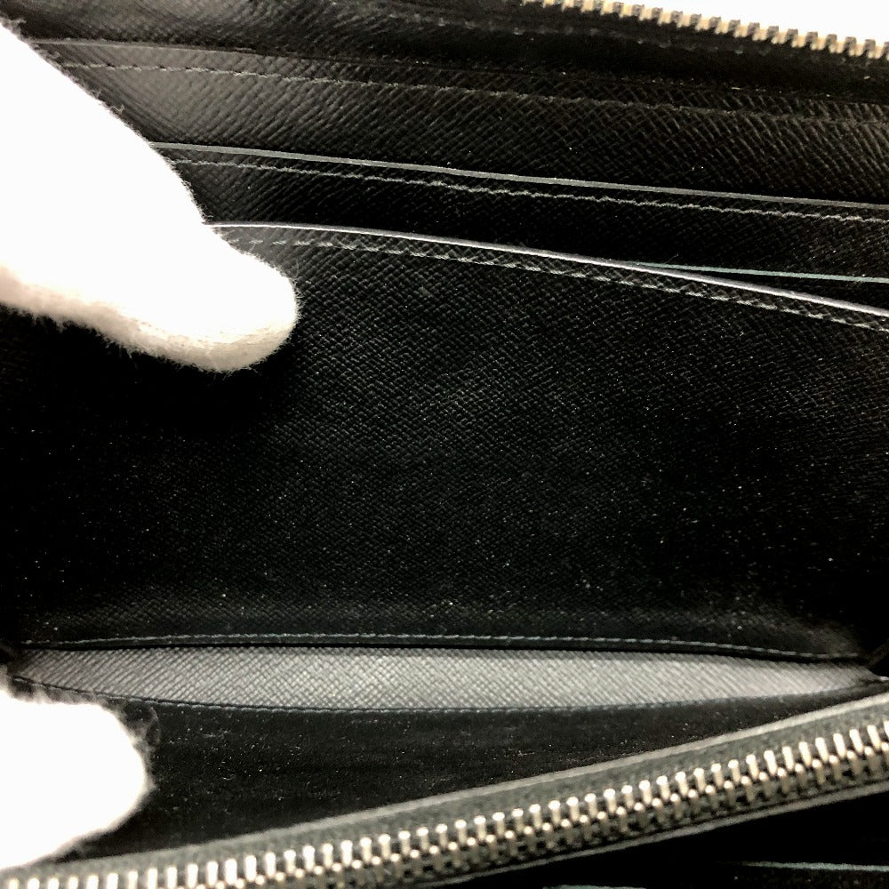 LOUIS VUITTON Long Wallet Purse M61698 Monogram Eclipse Canvas black Monogram Eclipse Zippy XL mens Used Authentic
