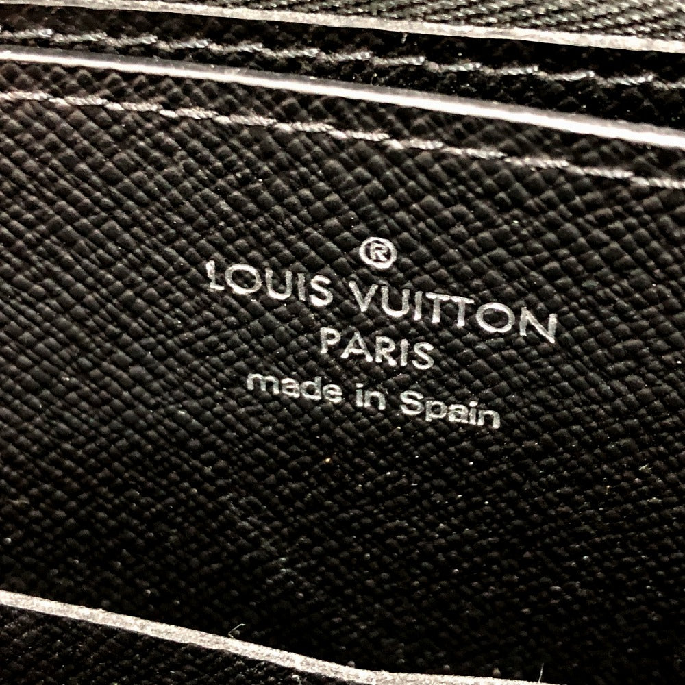 LOUIS VUITTON Long Wallet Purse M61698 Monogram Eclipse Canvas black Monogram Eclipse Zippy XL mens Used Authentic