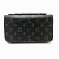 LOUIS VUITTON Long Wallet Purse M61698 Monogram Eclipse Canvas black Monogram Eclipse Zippy XL mens Used Authentic