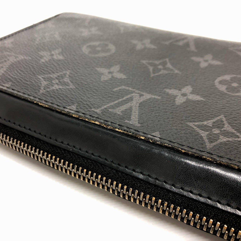 LOUIS VUITTON Long Wallet Purse M61698 Monogram Eclipse Canvas black Monogram Eclipse Zippy XL mens Used Authentic