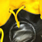 BALENCIAGA Shoulder Bag 638342 leather yellow Bucket bag EVERYDAY drawstring Women Used Authentic