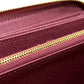 LOUIS VUITTON Long Wallet Purse M81182 Monogram denim pink Monogram denim Zippy wallet Women Used Authentic