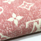 LOUIS VUITTON Long Wallet Purse M81182 Monogram denim pink Monogram denim Zippy wallet Women Used Authentic