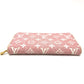 LOUIS VUITTON Long Wallet Purse M81182 Monogram denim pink Monogram denim Zippy wallet Women Used Authentic
