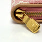 LOUIS VUITTON Long Wallet Purse M81182 Monogram denim pink Monogram denim Zippy wallet Women Used Authentic