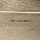 BALENCIAGA Clutch bag 644432 leather Brown logo Every day Women Used Authentic