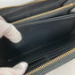 PRADA Long Wallet Purse Safiano leather black logo Zip Around Women Used Authentic