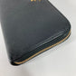 PRADA Long Wallet Purse Safiano leather black logo Zip Around Women Used Authentic