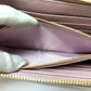 PRADA Long Wallet Purse 1ML506 saffiano leather pink logo Zippy wallet Women Used Authentic