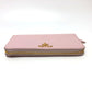 PRADA Long Wallet Purse 1ML506 saffiano leather pink logo Zippy wallet Women Used Authentic