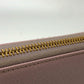 PRADA Long Wallet Purse 1ML506 saffiano leather pink logo Zippy wallet Women Used Authentic