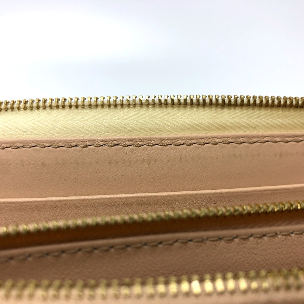 CELINE Long Wallet Purse leather Beige type Long wallet Women Used Authentic