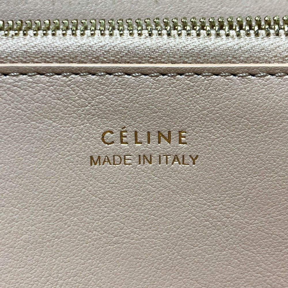 CELINE Long Wallet Purse leather Beige type Long wallet Women Used Authentic