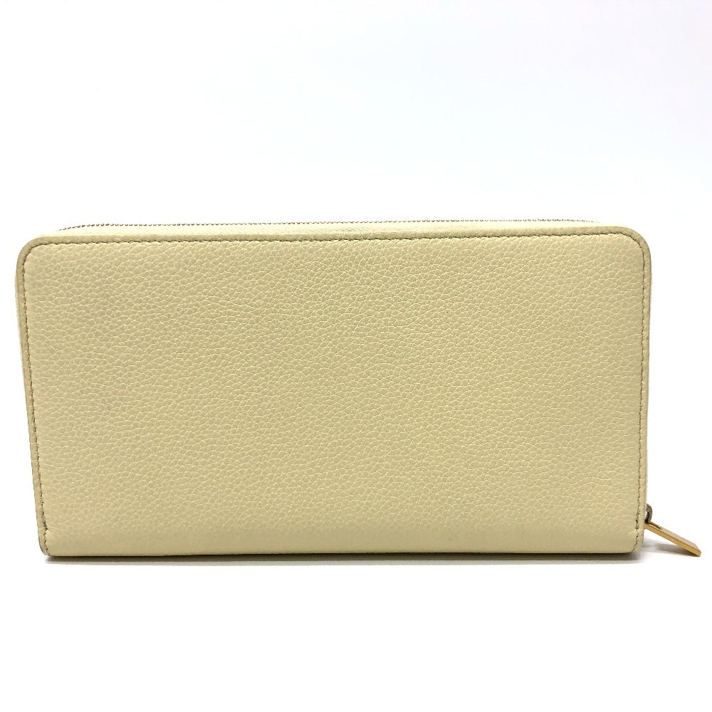 CELINE Long Wallet Purse leather Beige type Long wallet Women Used Authentic