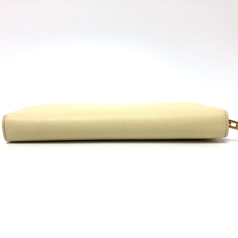 CELINE Long Wallet Purse leather Beige type Long wallet Women Used Authentic