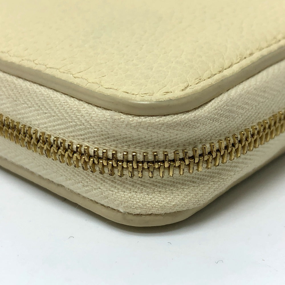 CELINE Long Wallet Purse leather Beige type Long wallet Women Used Authentic