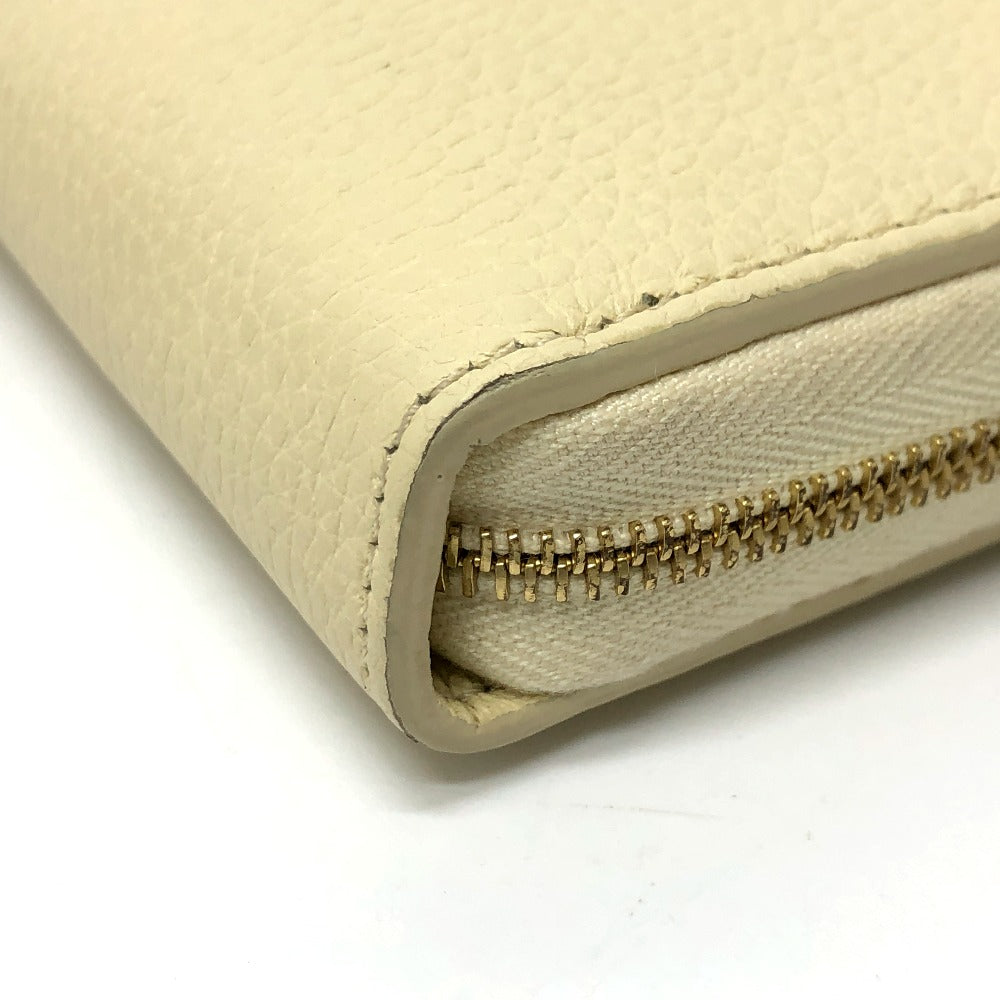 CELINE Long Wallet Purse leather Beige type Long wallet Women Used Authentic