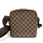 LOUIS VUITTON Shoulder Bag  N41442 Damier canvas Brown Damier Olaf PM Women Used Authentic