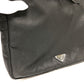 PRADA Clutch bag Nylon black Handbag PC case Triangle logo unisex(Unisex) Used Authentic