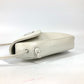CELINE Shoulder Bag leather white Triangle logo triangle Women Used Authentic