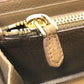PRADA Long Wallet Purse 1M0506 leather Brown logo Women Used Authentic