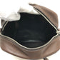 PRADA Shoulder Bag leather Brown Triangle logo By color Women Silver hardware Used Authentic