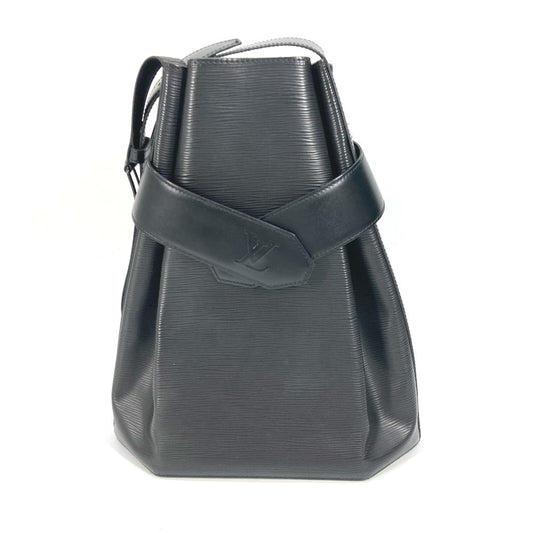 LOUIS VUITTON Shoulder Bag M80155 Epi Leather black Epi Sac DePaul GM Women Used Authentic