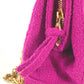 CHANEL Shoulder Bag cotton pink vintage quilting Women Used Authentic