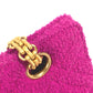 CHANEL Shoulder Bag cotton pink vintage quilting Women Used Authentic