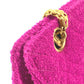 CHANEL Shoulder Bag cotton pink vintage quilting Women Used Authentic