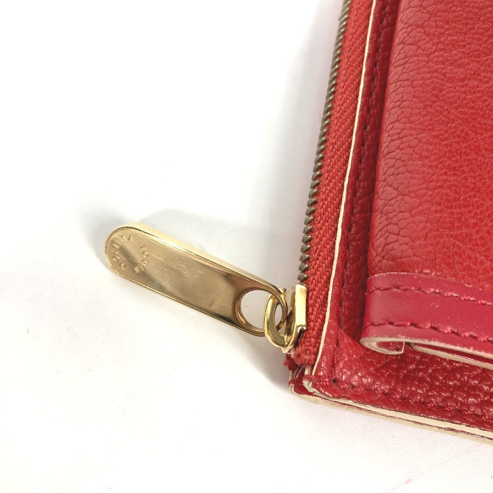 LOUIS VUITTON Coin case M91938 Suhari leather Red Suhari Unseparable PM Women Used Authentic