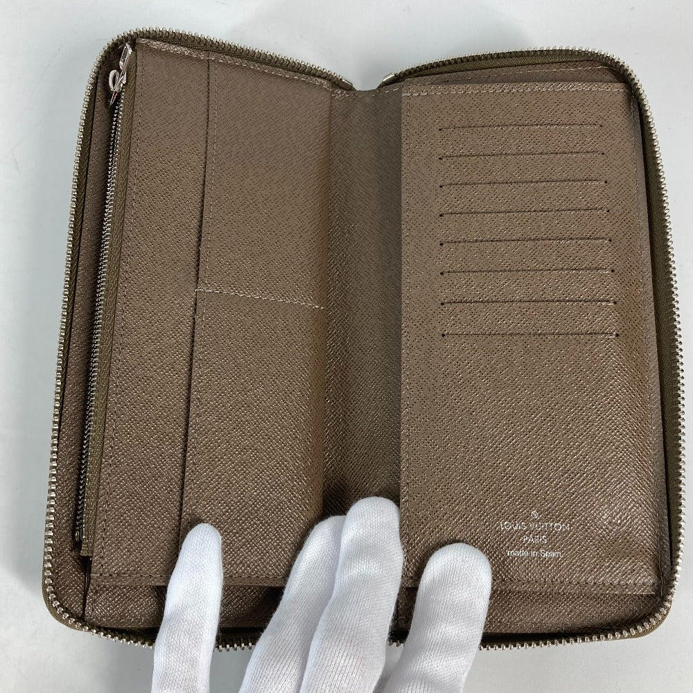 LOUIS VUITTON Long Wallet Purse M60967 Epi Leather Brown Epi Zippy Wallet Vertical mens Used Authentic