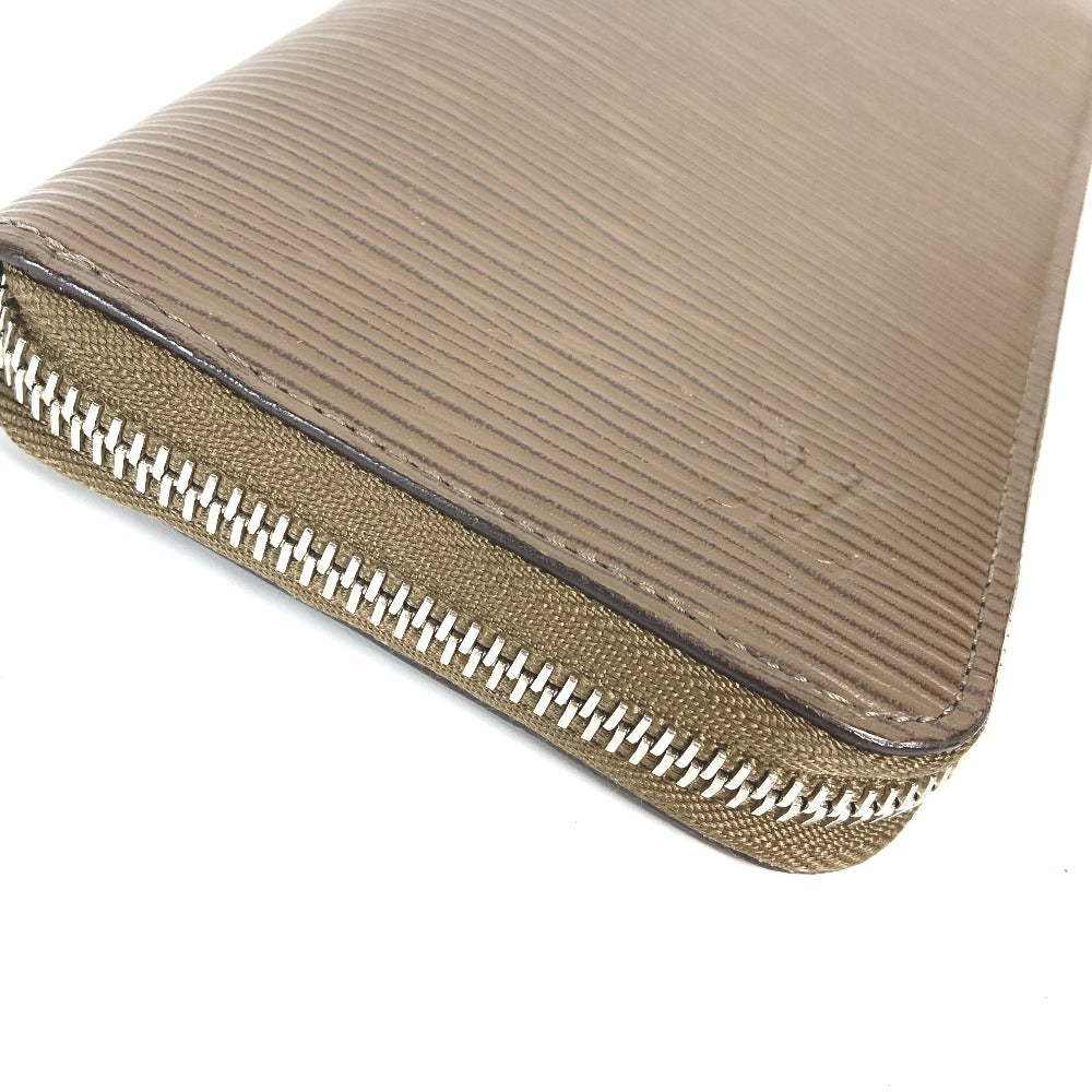 LOUIS VUITTON Long Wallet Purse M60967 Epi Leather Brown Epi Zippy Wallet Vertical mens Used Authentic