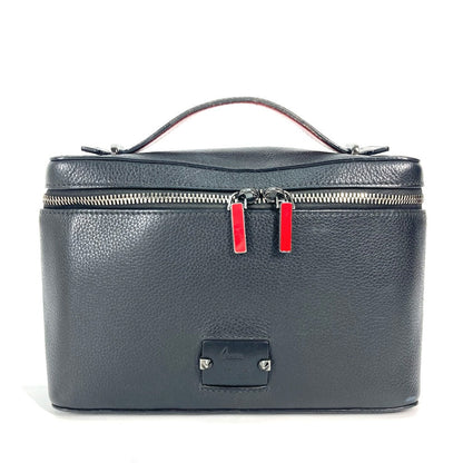 Christian Louboutin Handbag leather black Studded red sole millet logo
