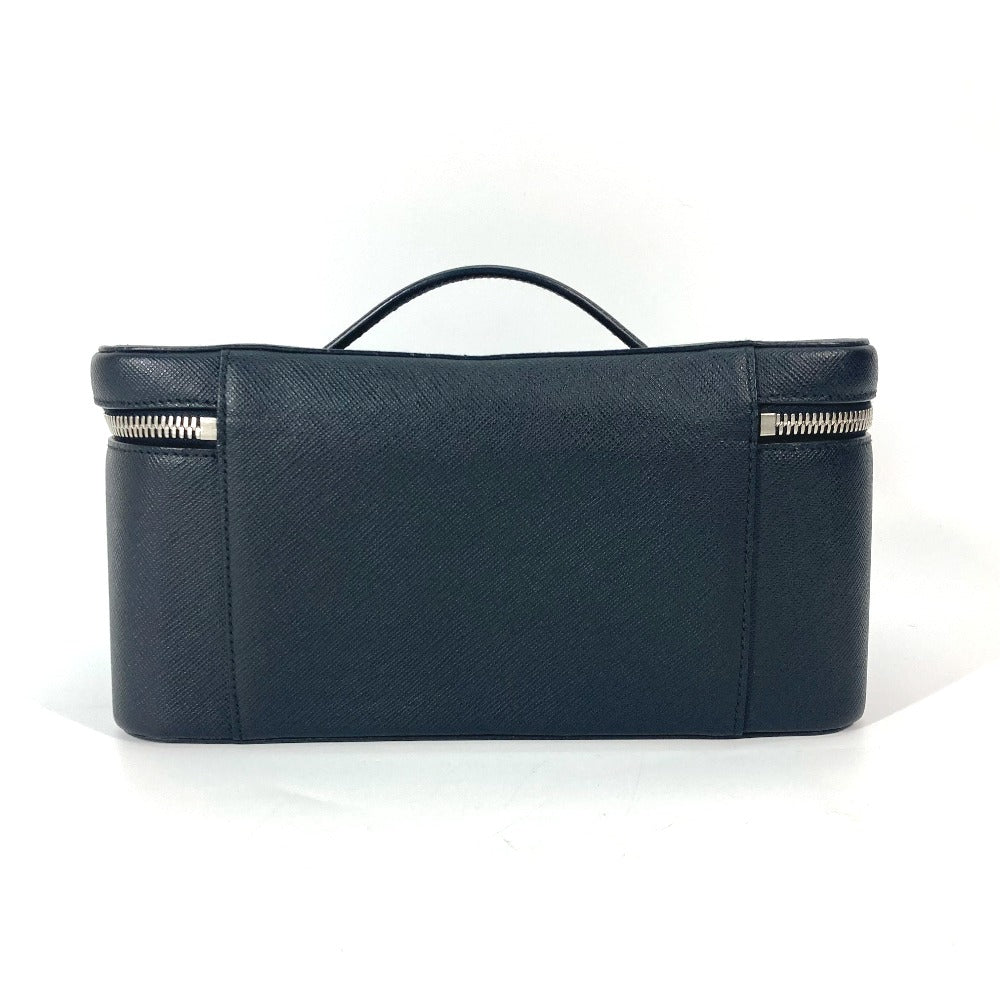 PRADA Handbag 1NJ003 saffiano leather black Bags, makeup boxes, makeup pouches Vanity bag Women Used Authentic
