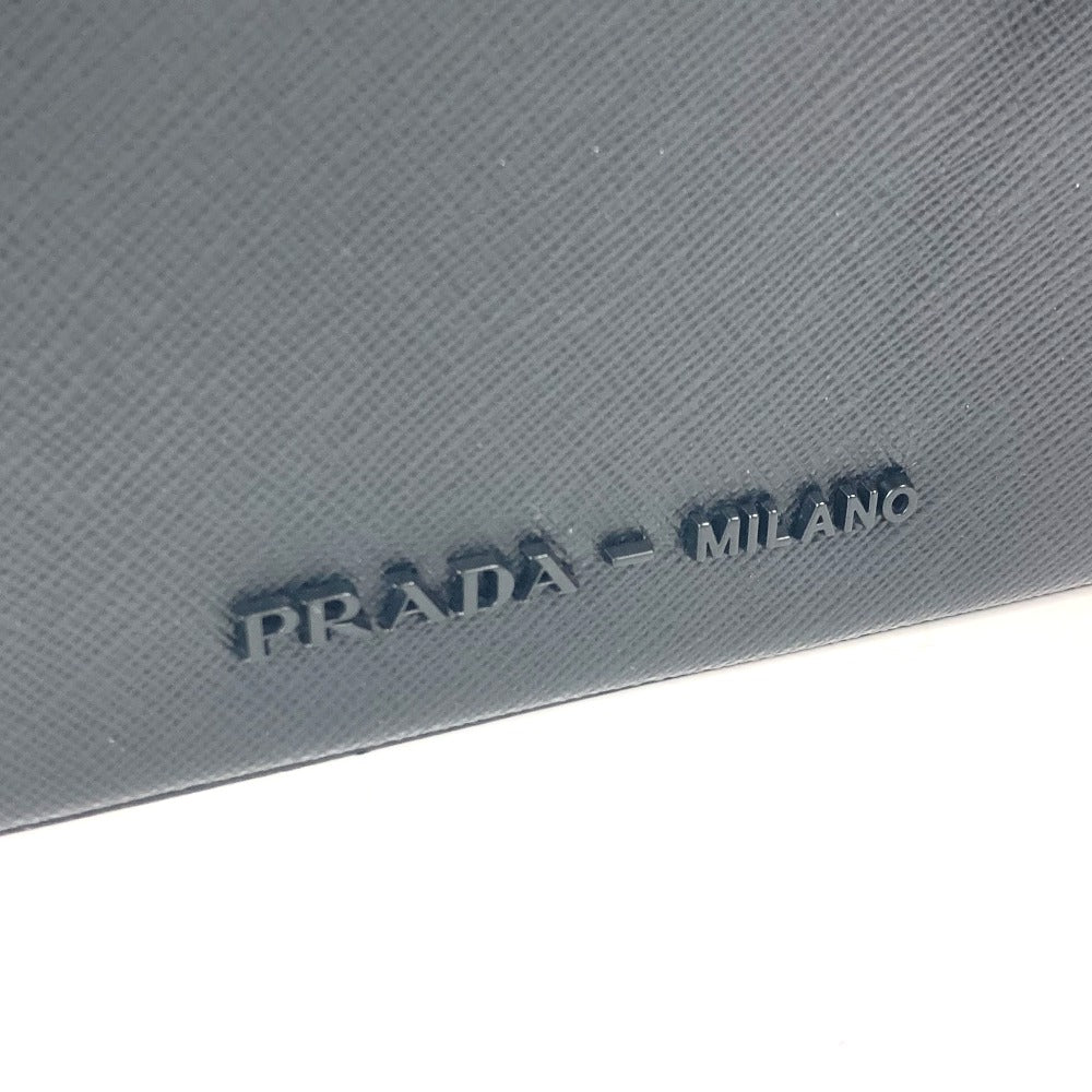 PRADA Handbag 1NJ003 saffiano leather black Bags, makeup boxes, makeup pouches Vanity bag Women Used Authentic